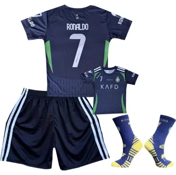 Fotbal Numberoplus Dětský fotbalový dres + fotbalové ponožky Ronaldo Al Nassr - Cristiano Ronaldo CR7 Velikost: 12 roky (vel.146)