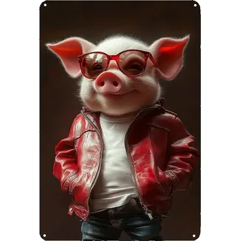 Obraz BAF Plechová Čuník na procházce 30 x 20 cm