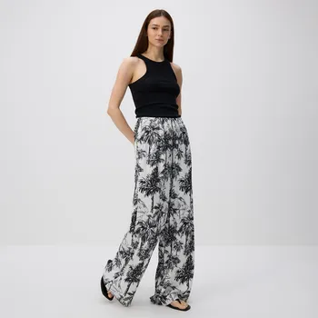 Dámské kalhoty Reserved - Vzorované kalhoty - vícebarevná - ZQ696-MLC - ZQ696-MLC-M