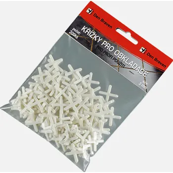 Obklad Den Braven Křížky pro obkladače, 2 mm, 200 ks, bílé
