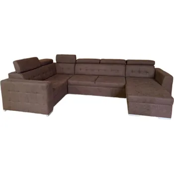 Sedací souprava Rozkládací rohová sedačka TARGET U hnědá