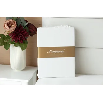 AKCE Prostěradlo Matějovský Jersey INTERLOCK 90-100/180-200x200cm barva dle výběru Barva: Bílá, Velikost: 90-100x200-220/35