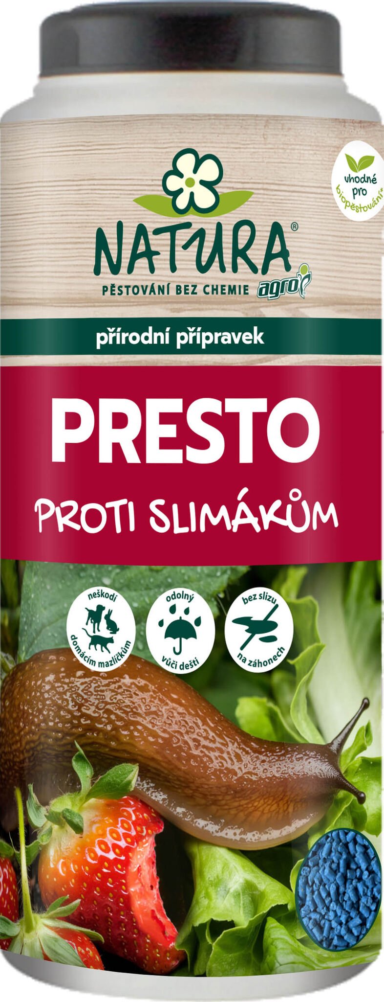 Natura PRESTO - granule proti slimákům 920g jed na slimáky
