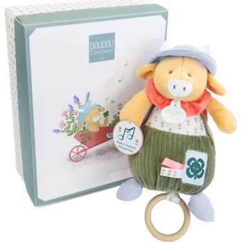 plyšák Doudou Dárková sada Plyšová kravička Aneth hrající melodii 20 cm