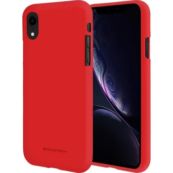Pouzdro na mobilní telefon Mercury Ochranný kryt pro iPhone XR - Mercury, Soft Feeling Red
