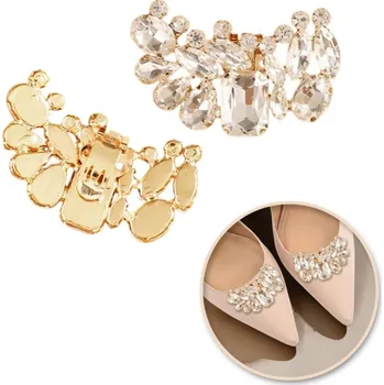 Brož Flamenco Mystique Klipsy na boty s krystaly a zirkony 2 ks. KDB55