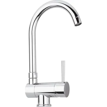 Vodovodní baterie Paffoni STICK dřezová stojánková baterie, sklopná Barva: Ocelový vzhled SK189ST