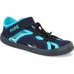 Barefoot dětské sandály Fare - Mid-wide 7061431 modré Velikost: 26