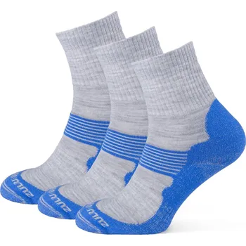 Pánské ponožky Ponožky Zulu Merino Allseason 3-pack Velikost ponožek: 39-42 / Barva: modrá