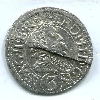 Ferdinand II. 3 Kreuzer 1632. St. Veit. Ag.