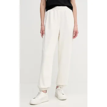 Bavlněné tepláky Calvin Klein LV044C904G béžová 01X, vel. M