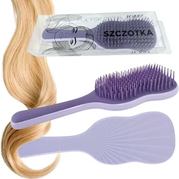 Kartáč pro zvířata Flamenco Mystique Hřebínek na vlasy, na rozčesávání, lesk bez krepatění, fialový 22cm SCZ19