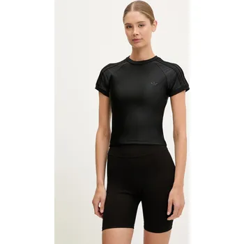 Tričko adidas Originals 3-Stripe Spandex JJ0908 černá 99X, vel. XXS