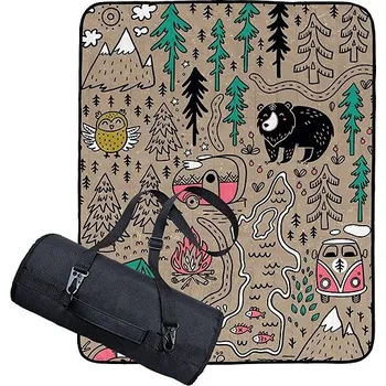 Pikniková deka Butter Kings Pikniková deka s popruhem Camping