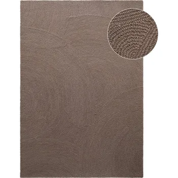 Koberec Ručně tkaný vlněný koberec taupe 80x150 cm Eleni Taupe – Hanse Home ID_1756344