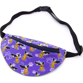 Outdoorové zavazadlo Pískací Potvůrky Ledvinka - belgický ovčák - Malinois Barva: fialová