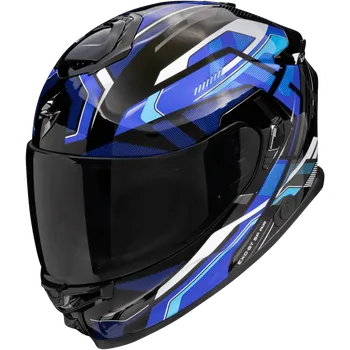 Helma na motorku Scorpion gt exo-gt sp air augusta matná černo/šedo/modrá l