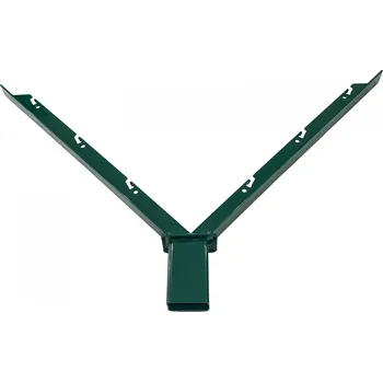 Plotový sloupek Bavolet oboustranný V 60x40 mm, Zn+PVC, zelený