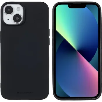 Pouzdro na mobilní telefon Mercury Ochranný kryt na iPhone 15 - Mercury, Soft Feeling Black