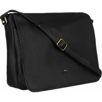 Pánská kožená taška Peterson 1726-8084 - černá