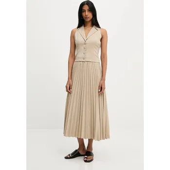 Dámská sukně Vesta a sukně Answear.LAB béžová barva MA1020.hms 80X, vel. S
