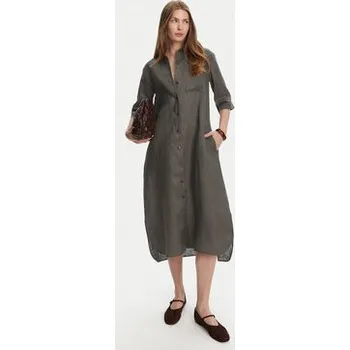 Dámské šaty Max Mara Leisure Košilové šaty Salute 2516221028 Zelená Regular Fit 38