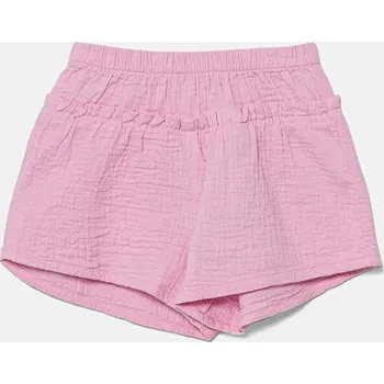Chlapecké kraťasy Dětské bavlněné šortky United Colors of Benetton růžová barva, 4PZQA9010 4PZQA9010.W.Seasonal 30X, vel. 82