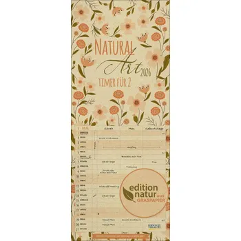 Natural Art Timer für 2 Graspapier 2026 - Korsch Verlag
