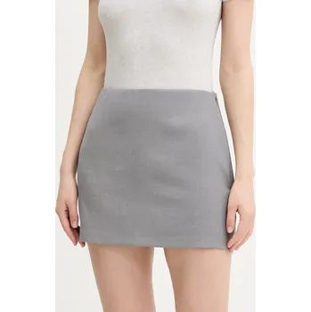 Dámská sukně Sukně Abercrombie & Fitch šedá barva, mini, KI143-5269 KI143.5269.132 90X, vel. XL