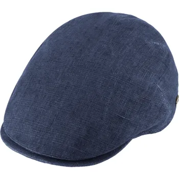 Čepice Fiebig - Headwear since 1903 Pánská lněná letní bekovka - Fiebig since 1903 - modrá (UV filtr 50, ochranný faktor) Velikost: 58 cm