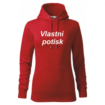 Dámská mikina ON-DESIGN Dámská mikina s vlastním potiskem Velikost: XS, Barva: červená