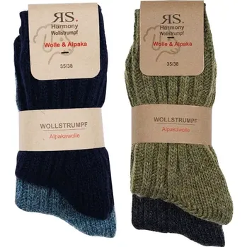 Pánské termo ponožky Super teplé vlněné ponožky s ALPAKOU RS