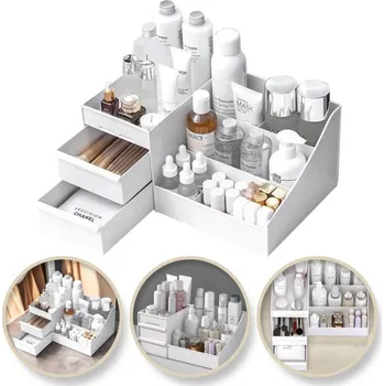 Kosmetická taška Flamenco Mystique Organizér na kosmetiku bílý 25,5x15,5x11,5 cm CB15B