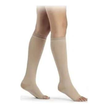 Dámské punčochy Sigvaris 504 Traditional lýtkové punčochy s neklouzavým lemem, Velikost L+, Délka Short