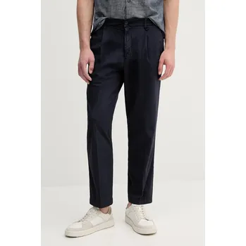 Pánské kalhoty Kalhoty United Colors of Benetton pánské, tmavomodrá barva, 462SUF04K 59X, vel. 44