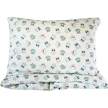 Povlečení Tibex povlečení Sovičky bavlna 90x135, 40x60 cm (Dětské povlečení do postýlky)