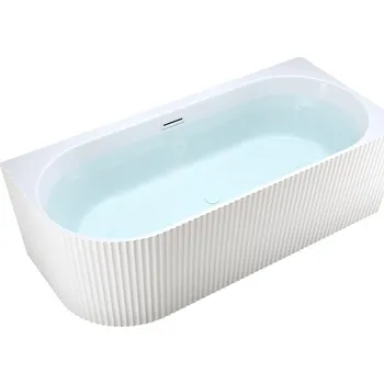 Vana BPS-koupelny Volně stojící rohová akrylátová vana HYD-RIO504C pravá 160x75 bílá, odtokový komplet bílý