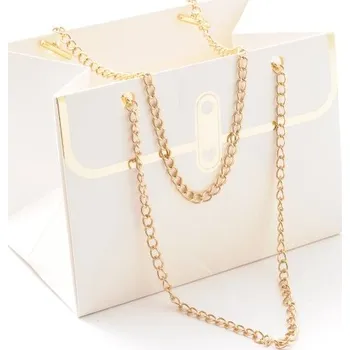 Kabelka Kabelka s řetízkem 10 x 15 cm Bílá