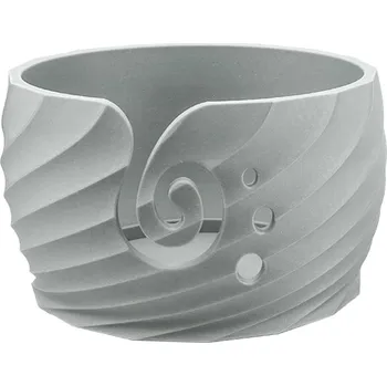 Organizér galanterie Pro Háčkování Miska na klubíčko OPTIK XL Šedostříbrná