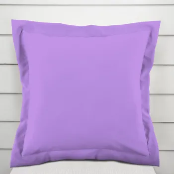 Povlak na polštářek Dekorační povlak na polštář s lemem Rongo RG-038 Světle fialový 40 x 40 cm