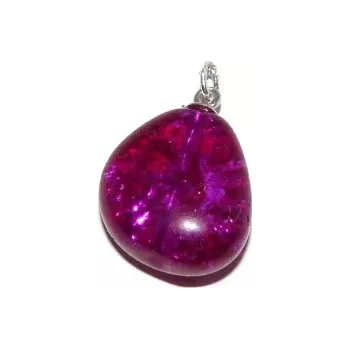 Přívěsek Stříbrný přívěsek růžový korálek - AKCE (Stříbrný přívěsek s korálkem)