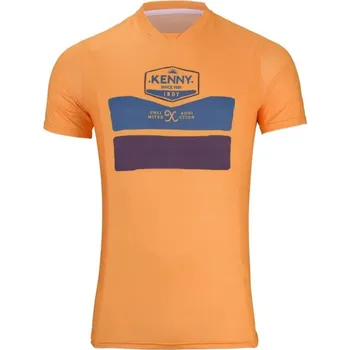 cyklistický dres KENNY Cyklistický dres s krátkým rukávem - INDY 24 - žlutá XL