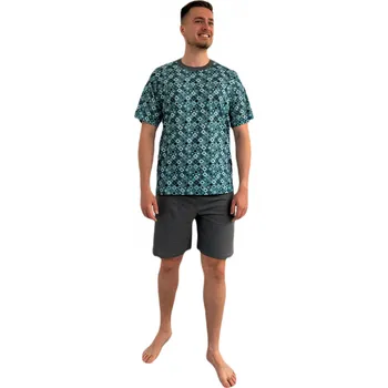 Pánské pyžamo Vesna Pánské pyžamo KRYŠTOF zelená XXXL