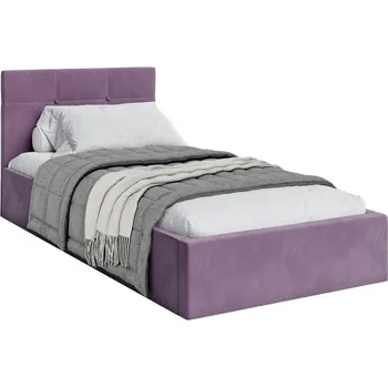 Postel Čalouněná postel 90x200 cm VEGAS VELUR FIALOVÁ