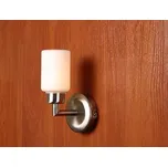 Nástěnná koupelnová lampa matný nikl 40W G9 skleněné stínidlo Zrcadlové