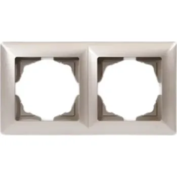 Dvojrámeček Visage Ambience metalický béžový