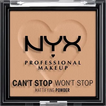 Přípravek na tvář NYX Professional Makeup Mattifying matující pudr na obličej 06 tan, 6 g
