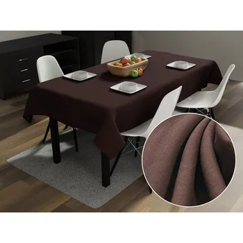 ubrus Dekorační obdélníkový ubrus Rongo RG-015 Tmavě hnědý 60x100 cm