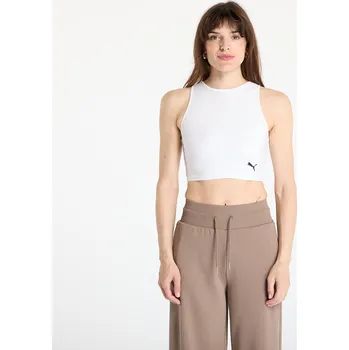 Top Puma Wardrobe Essentials Ribbed Crop Top PUMA White S