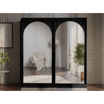 Šatní skříň Šatní skříň Niwez 200, Barva: černá MIRJAN 5903211425455